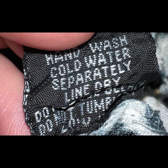 Raviya Black Tie Dye Tunic Deep V Neck Tie Crochet Swimsuit Cover Up Large NWT - Picture 7 of 7